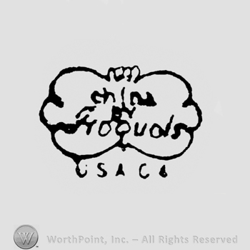 China Iroquois written in a cloud shape. USACA written under