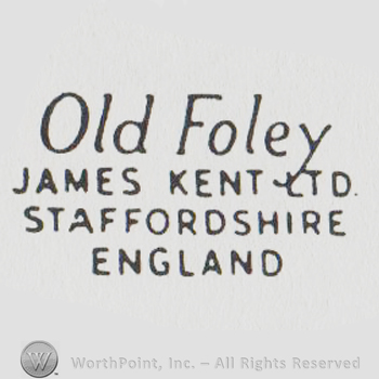 the text OLD FOLEY JAMES KENT LTD STAFFORDSHIRE ENGLAND