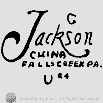 Jackson handwritten on top. China Falls Creek Pa USA written under on 3 lines.