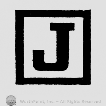 Bold, capital J inside a square.