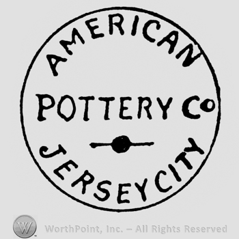 Pottery Co written in the centre of the circle. American: curved written above, Jersey City: curved writte under.