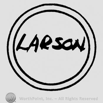 Larson: capital written inside a double outlined circle