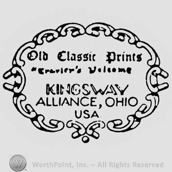 Old Clasic Prints, Crovler's Welcome written on top. Kingsway Alliance, Ohio, USA written on the bottom of the label