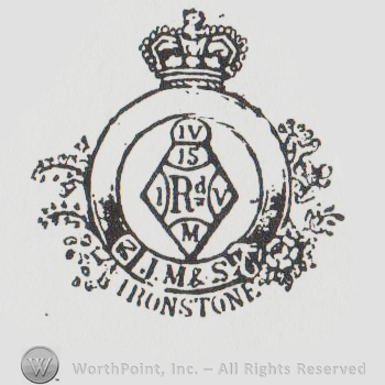 double circle with a crown above and a diamond sign inside