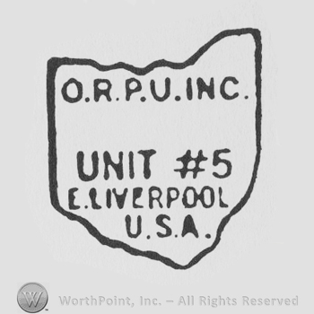 ORPU inc unit #5 e liverpool USA written with uppercase letters on a shield-like design