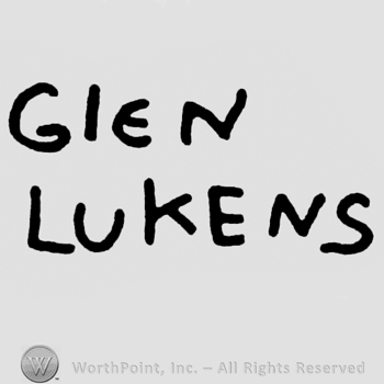 Bold stylish writing Glen up Lukens under