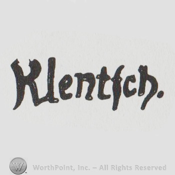 Klentsch written with lowercase letters