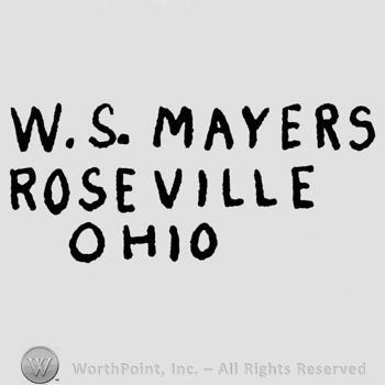 Writing from top to bottom W.S. Mayers Roseville Ohio