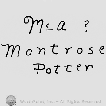 Stilish writing Ma? Montrose under Potter under
