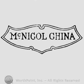 Mark with Writing Mc Nicol China on a label | #62555