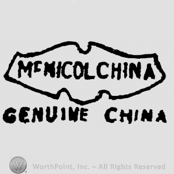 Label Mc Nicol China Geniuine China under
