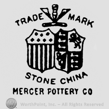 Writing Trade Mark up Stone China Mercer Pottery Co down two shields middle