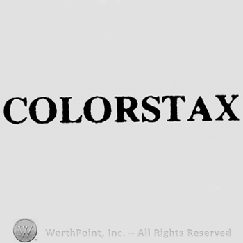 Writing Colorstax in capital bold letters