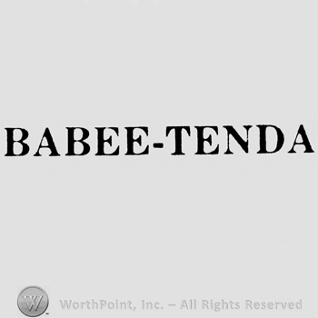 Writing Babee- Tenda all capital letters