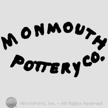 Curved writing  Monmouth up Pottery Co down