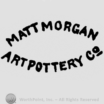Curved writing Matt Morgan up Art Potetry Co under