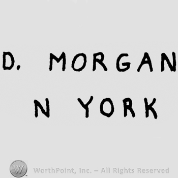 Writing capital D. Morgan up N York under