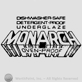 Writing Detergent-proof Dishwasher-safe Underglaze up stylish Monarch Oven-proof