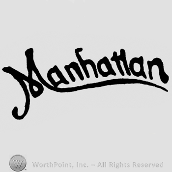 Curved handwriting Manhattan underlined