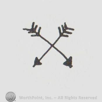 Two crossed arrows