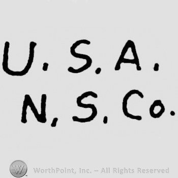 U.S.A. written on top, N.S.Co written under
