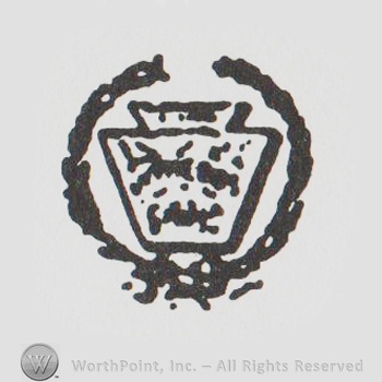 Logo with two branches around a pot