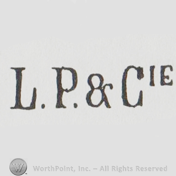 L.P.&Cie written with uppercase letters