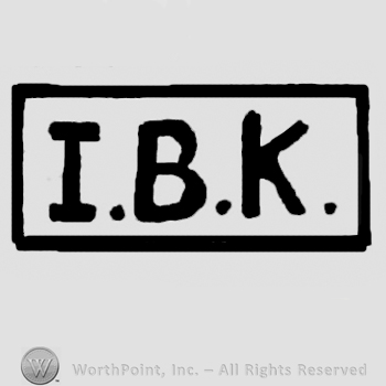 I.B.K in a rectangle