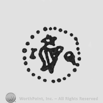 cat figure initials JQ left and right all inside a dotted circle