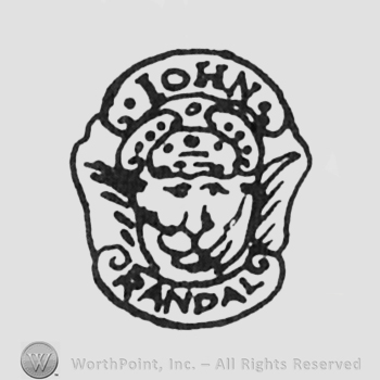 labels JOHN up RANDALL down face between laurels