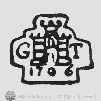 castle initials GT left and right 1706 under