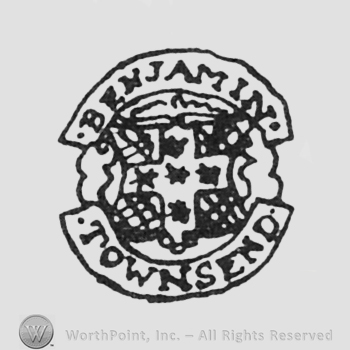 labels  BENJAMIN up TOWNSEND down cross with stars middle