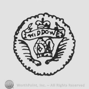 crown sword inside two circles with Abraham Wiggin between them