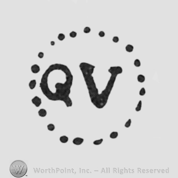 initials QV inside a dotted circle