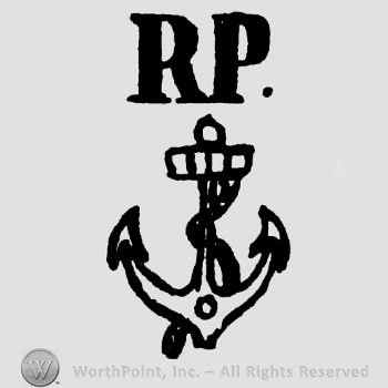 Anchor with rope, capital RP