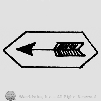 Arrow on shield