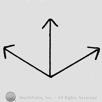 Three arrows starting from one