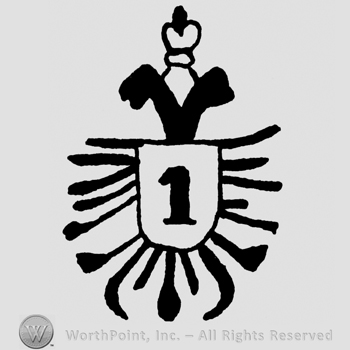 Number 1 written on a complex designed shield