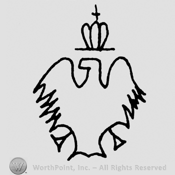 Eagle with a crown above