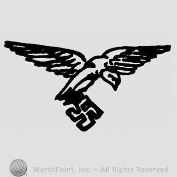 Eagle with swastika in claws