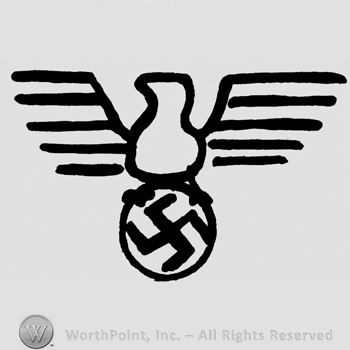 Eagle with swastika in claws