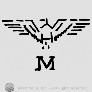Eagle and uppercase M below