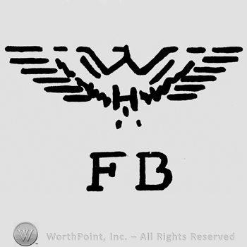 Eagle and uppercase FB below