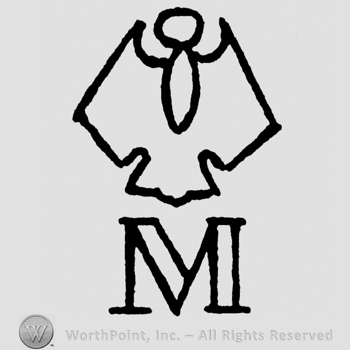 Stylized eagle, capital M