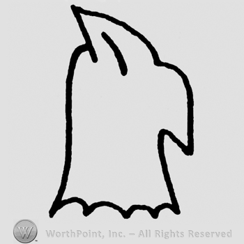 Complex design similar to an eagle's profile