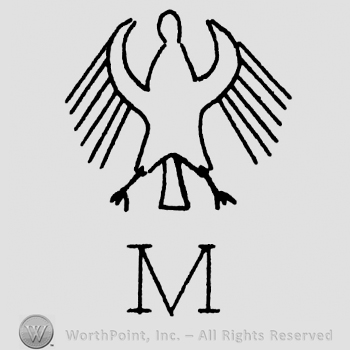 Eagle with uppercase M below
