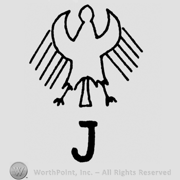 Eagle with uppercas J below