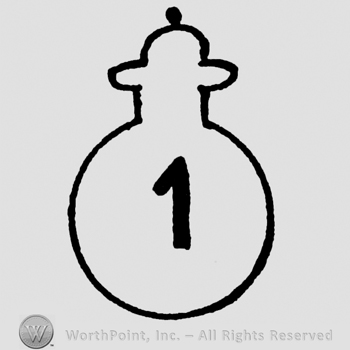 Number 1 in a bomb-shaped figure