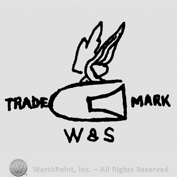 Bullet with wings, Trade Mark W&S written with uppercase letters