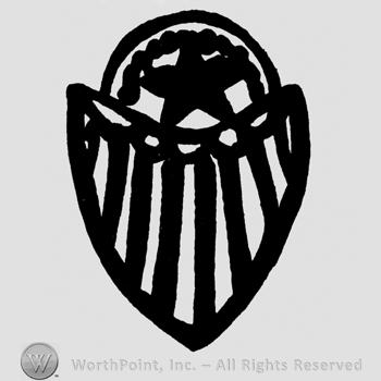 Shield with stripes and one star